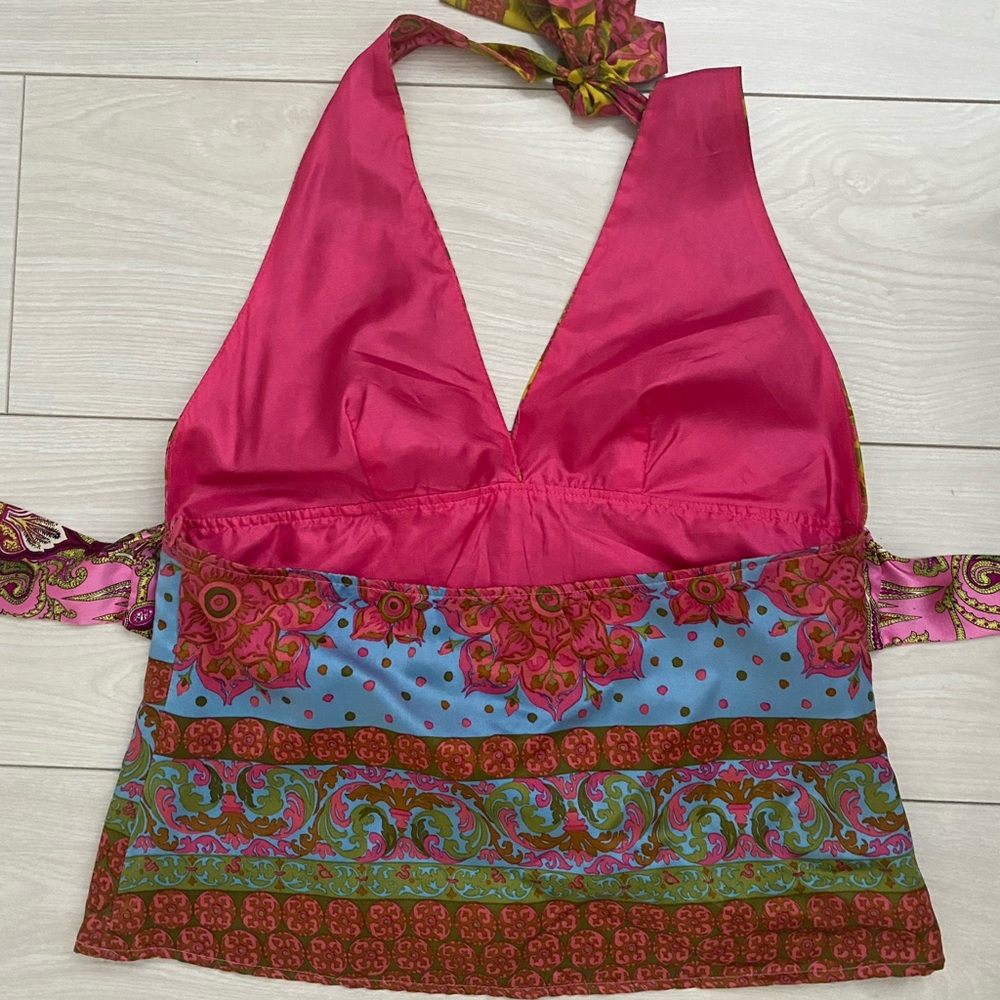 Mixed Print Halter Top - image 4